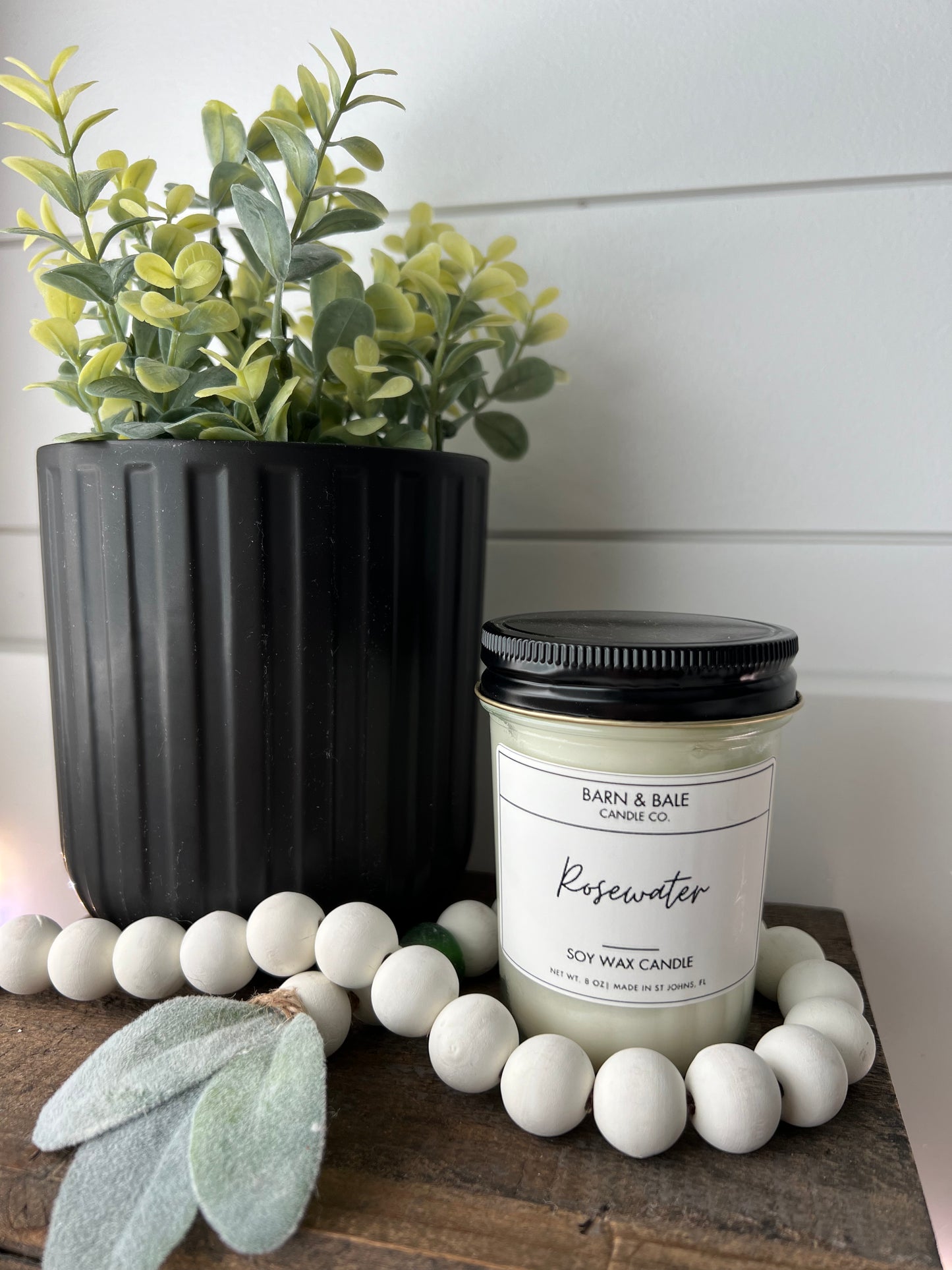 Rosewater Candle