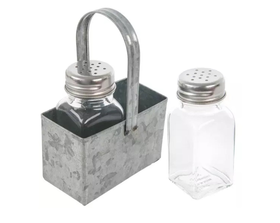 Salt & Pepper Shaker Metal Caddy