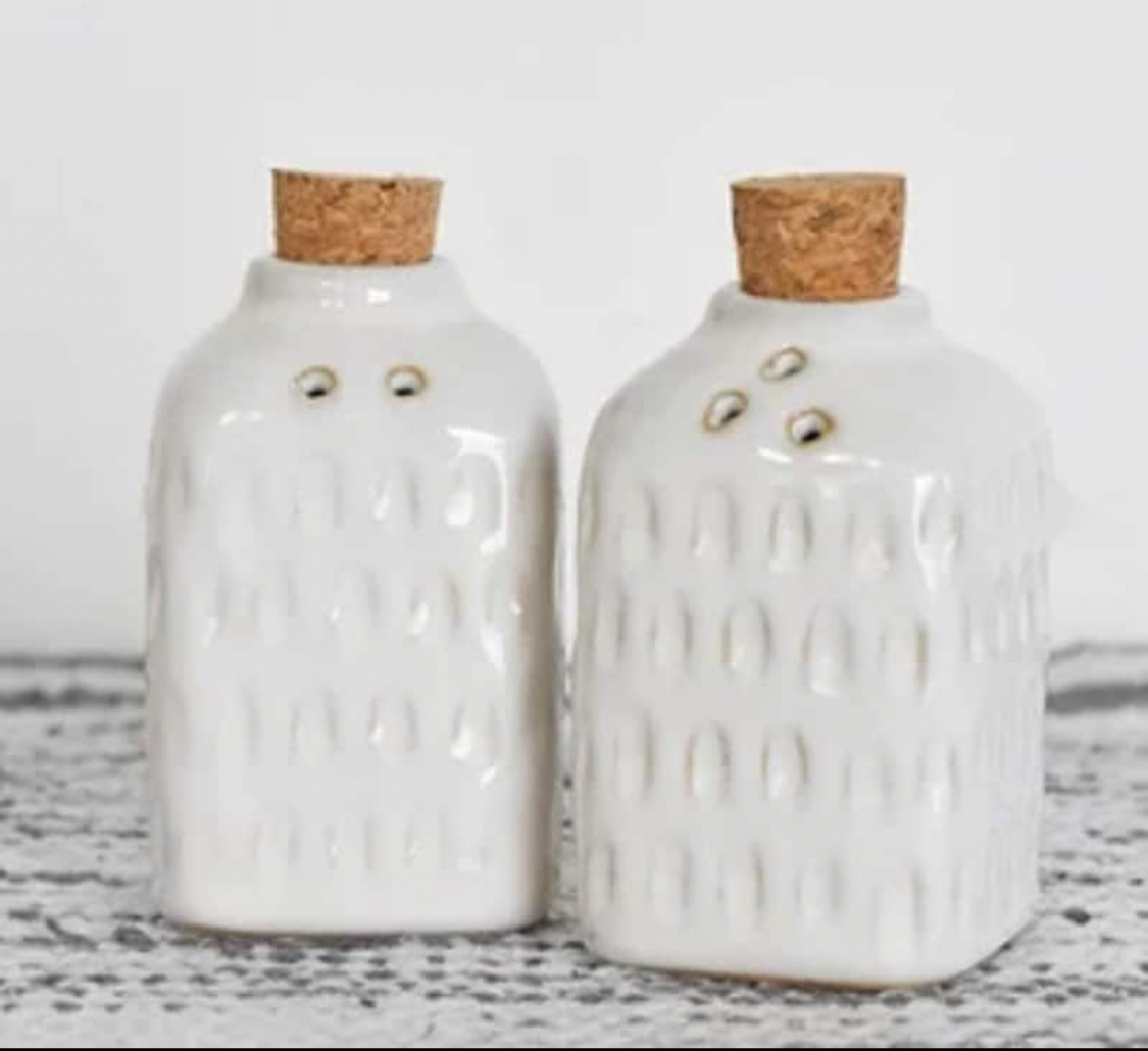 Glazed Salt & Pepper Shakers