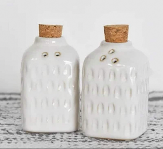 Glazed Salt & Pepper Shakers